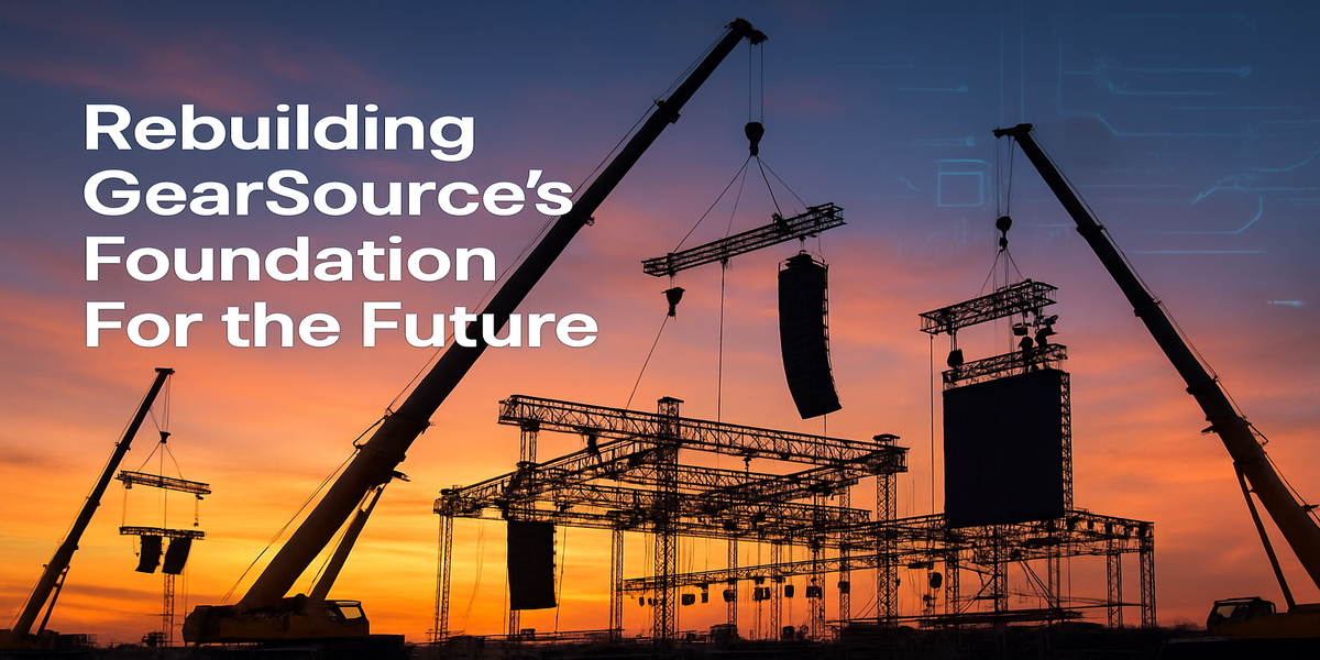 Rebuilding GearSource foundation for a much clearer growth platform in the future. 